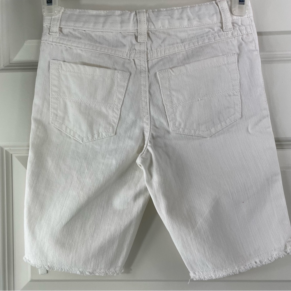 EPIC THREADS white denim Bermuda shorts for Girls adjustable waist size 5 - Picture 7 of 14